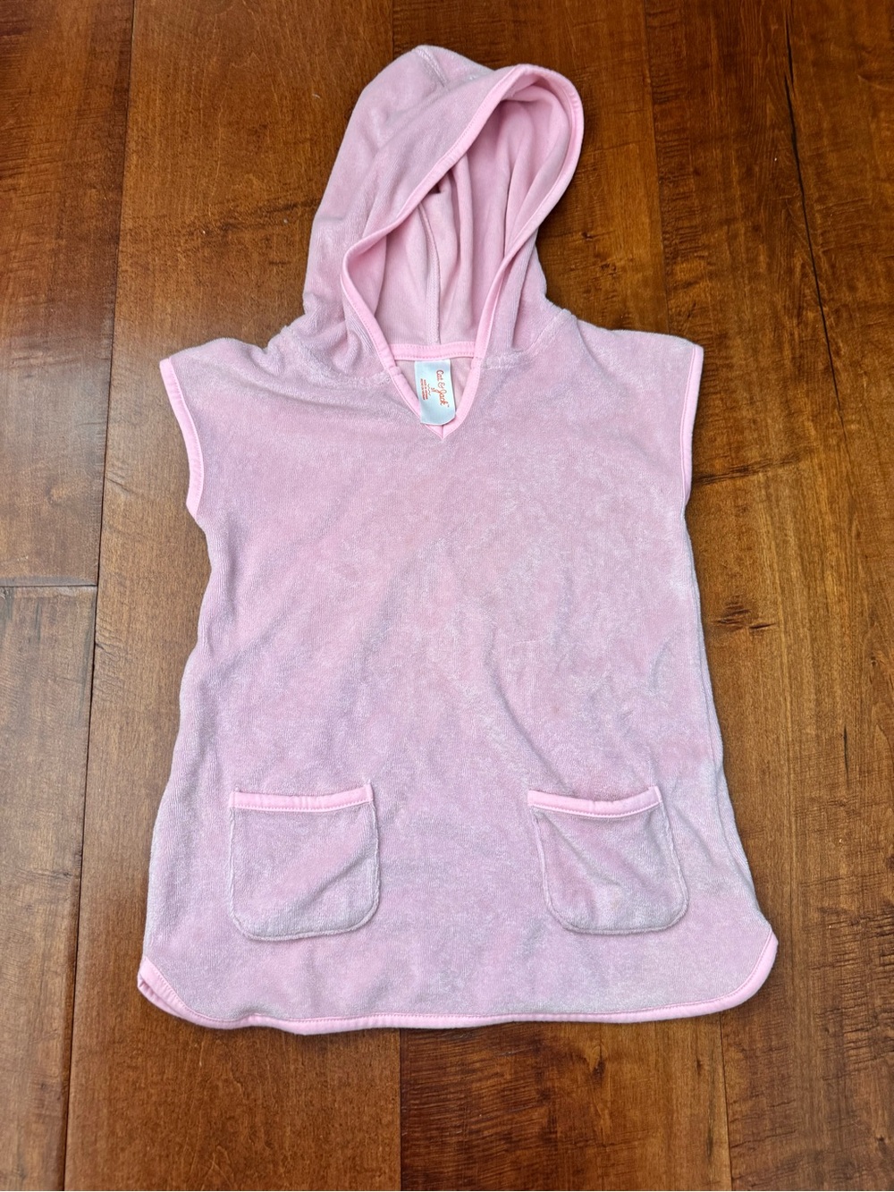 Cat & Jack Light Pink Hooded Terry Swim Coverup